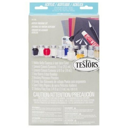 Testors Paint Finishing Kit, Gray - 12 Piece TES281234