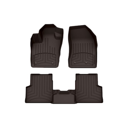 Weathertech Cocoa, Front and Rear FloorLiner HP 47814-1-2IM