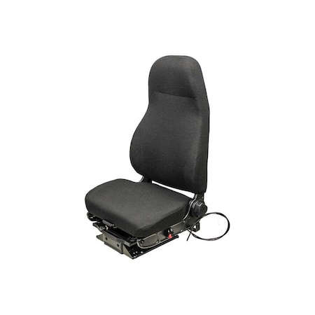 Uni Pro 2011 Ensign Lo Semi Truck Seat, High-Back, Black Mordura Fabric 8518