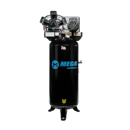Mega Compressor 60 Gal. 5 HP 150 PSI Electric Upright Air Compressor MP-6560VB40
