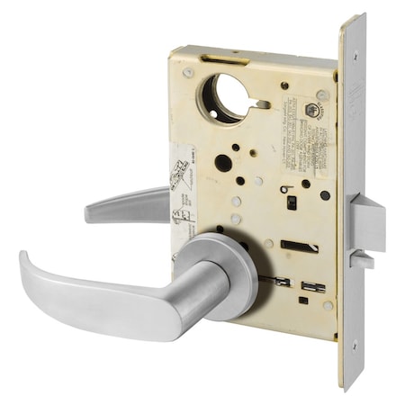 Sargent Grade 1 Asylum or Institution Mortise Lock, P - Lever, LN - Rose, Field Reversible, Less Cylinder,  LC-8217 LNP 26D