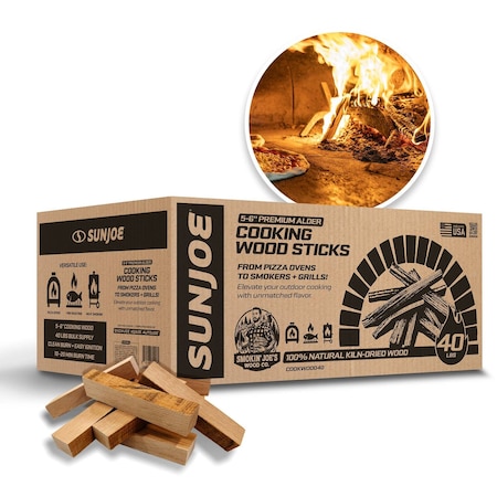 Sun Joe Cooking wood for pizza ovens, 40lb box COOKWOOD40