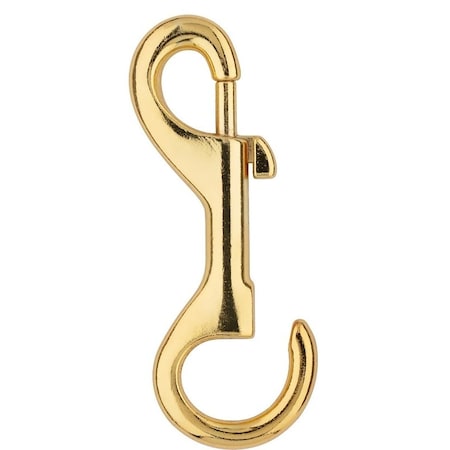 National Hardware Boat Snap with Fixed Round Eye, 1/4 x 3-7/16 in, 150 lb Working Load, Zinc, Bronze N890-022