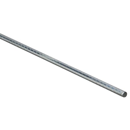 National Mfg Co Stanley Hardware 4005BC Series N179-762 Round Smooth Rod, 1/4 in Dia, 36 in L, Steel, Zinc N179762