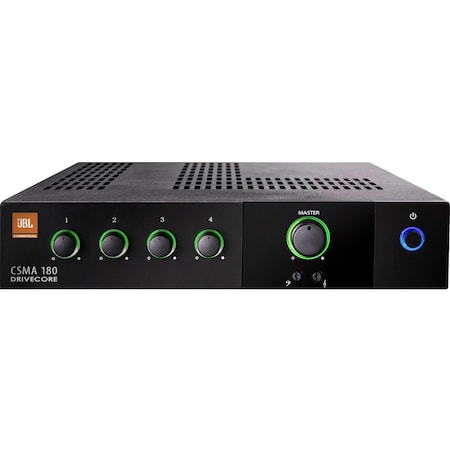 Harman Professional Solutions JBL Commercial CSMA 180 Amplifier - 80 W RMS - 4 Channel - 1 kHz - 40 W - Ethernet NCSMA180UUS