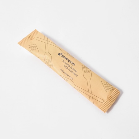 Greenprint Agave Based Medium Weight Natural Agave Forks, Individually Wrapped, 500PK MF500W