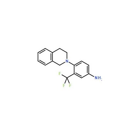 Ak Scientific 4-(3, 4-Dihydro-1H-isoquinolin-2-yl)-3-trifluoromethylphenylamine (25mg), CAS 914348-87-1 W9412-25mg
