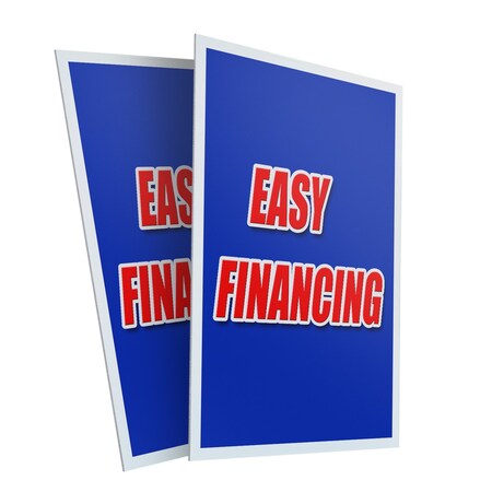 Signmission Easy Financing, Plastic Signs Only 24 Inch x 36 Inch, Corrugated Plastic, 2PK CSB-2436-2PACK-Easy Financing