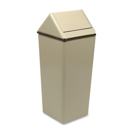 Witt Industries Medium Square Hamper with Swingtop, Almond 1411HTAL