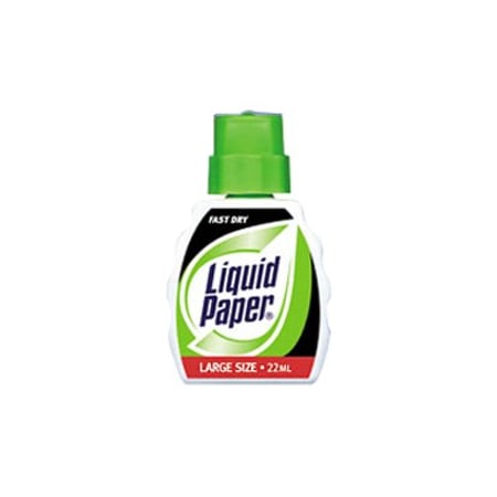 Paper Mate Correction Fluid, Fast Drying, 22ml, 3/PK, Bright White PK PAP5643115