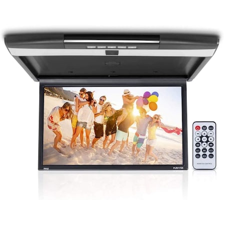 Pyle PyleCar Overhead Monitor Screen Display - 17.3 inch LCD, Vehicle Flip Down, HDMI, Built-in IR PLRV1725