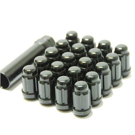 Superjock 12 x 1.50 Muteki Closed End Lug Nuts, Deep Black SU2157112