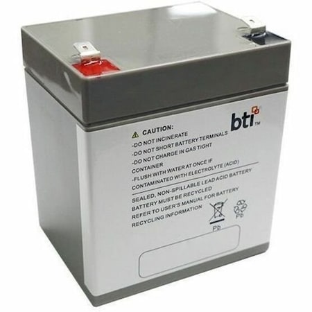 Battery Technology BTI 12V 5AH 1-CELL LEAD ACID UPS BATTERY FOR RBC30 RBC30-SLA30-BTI