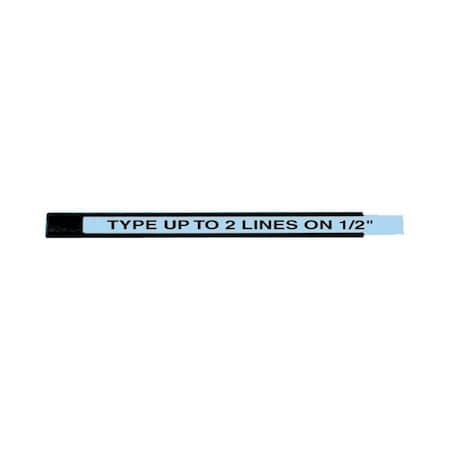 Magna Visual Magnetic Data Card Holders, 1/2x6", PK10 MCH-125-6-0P