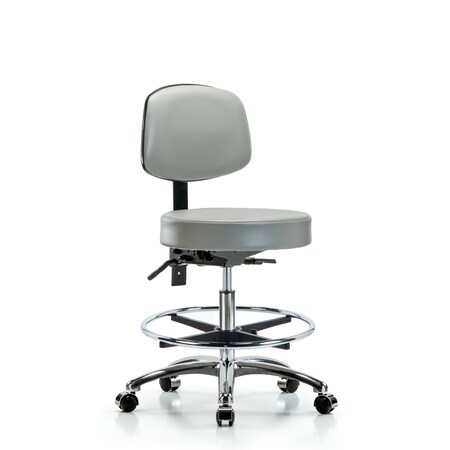 Blue Ridge Ergonomics Ben Stool, Vin Med, Bk, CF, Cast, Dov BR-VMBST-CR-T1-CF-CC-8567