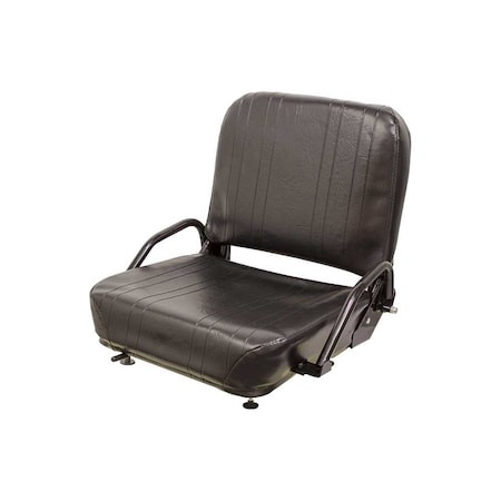 Uni Pro 745 Seat Top Assembly, With Hip Restraints, Black Vinyl 7985