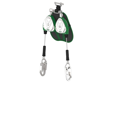 Msa Safety V-TEC(R) EDGE Self Retracting Lifeline, D-Ring, Steel, 2 Leg(s), 310 lb Weight Capacity VTLEG-022-PB-A