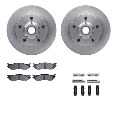 Dynamic Friction Co DFC Brake Rotor- Heavy Duty Brake Pad includes Hardware 6412-40004