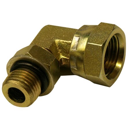 Gizmo 39006103 .37 in. Male O-Ring x .37 in. Female Pipe, 90 Degrees Swivel, Hydraulic Adapter GI570183