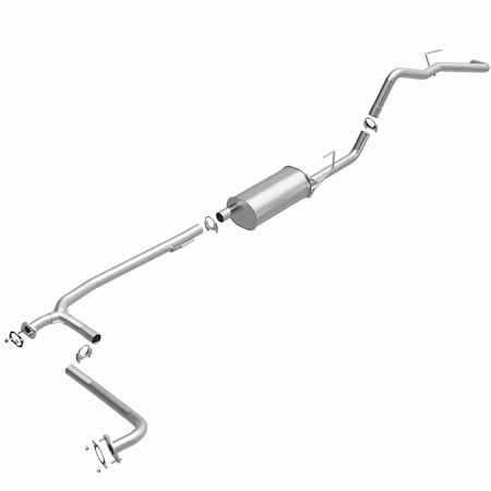 Bre Exhaust Exhaust System, Aluminized Steel; With Muffler; 2-1/2 Inch Pipe Diameter; Dual Exhaust 106-0144
