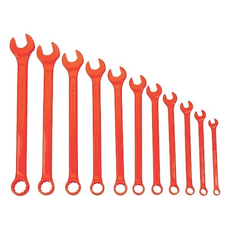 Williams Combination Wrench Set, 1" L, Steel, SAE JHWWS1171RSC
