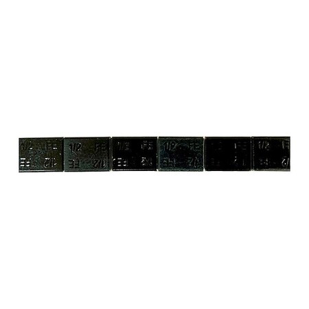 Perfect Equipment Wheel Weight, Adhesive, Steel, Coated, PK352 300224FERBLK