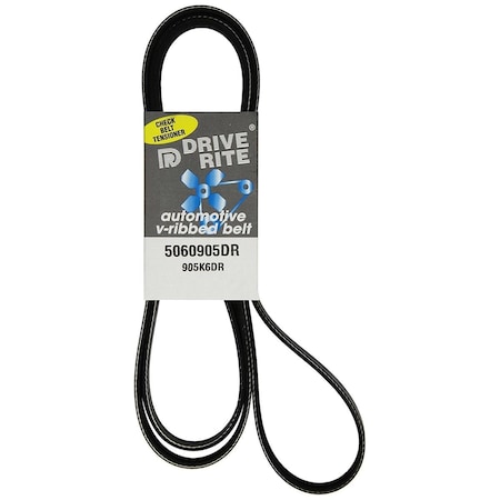 Dayco 5060905DR V-Ribbed Serpentine Belt for 2009 Buick Lacrosse 3.8L D35-5060905DR