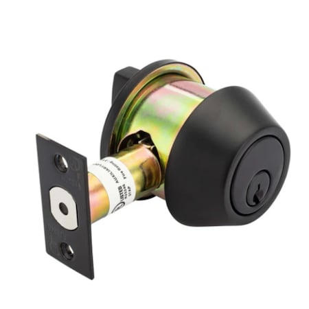 Taco DB700 Series Heavy-Duty Commercial Single Cylindrical Deadbolt, Grade 1 in Black DL-DB751-BK