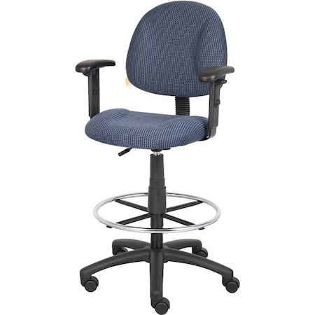Boss Drafting Stool (B315-Be) W/Footring And Adjustable Arms B1616-BE
