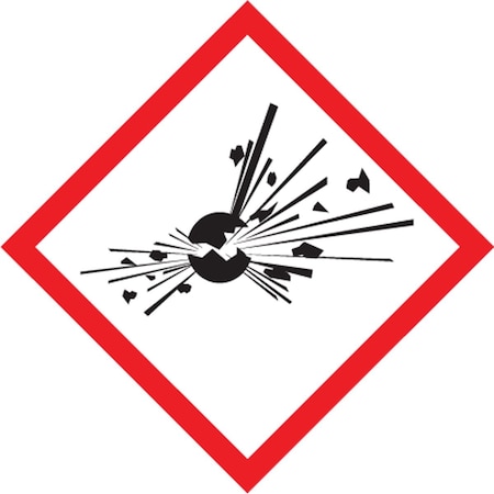 Accuform GHS Pictogram Label LZH623PS2