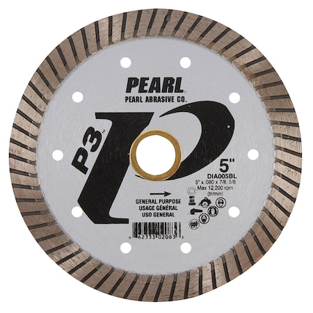 Pearl P3 General Purpose Turbo Blade 5in 5/8in- 7/8in DIA005B DIA005BL