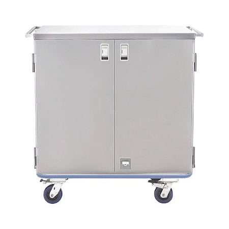 Blickman Sealed Case Cart, Silver, 42 in H, 43 in W OTR2