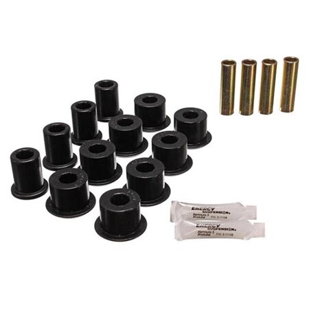 Energy Suspension ENERGY SUSPN 82108G Rear Spring Shackle Bushing - Black E12-82108G