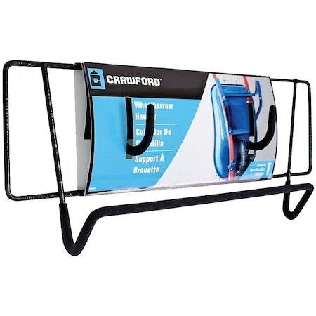 Crawford Wheelbarrow Holder, 35 lb, Carbon Steel CMWBH-6