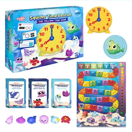 The Fidget Game Squishy Time Rescue, The Telling Time Game TFG-SQUISHYTIME