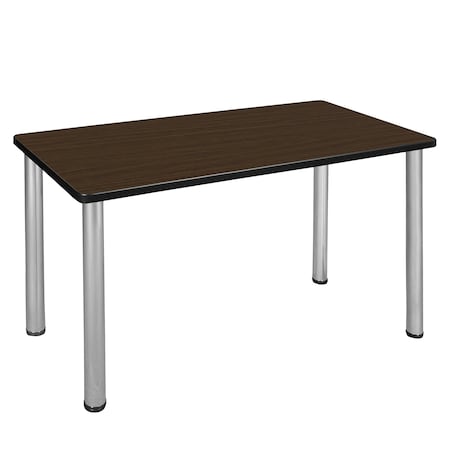Regency Kee Training Seminar Table, 48 in W, 24 in L, Neo Walnut MT4824NWBPCM