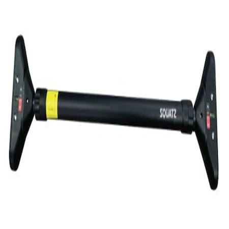 Squatz Doorway Pull Up Bar, Adjustable 37-47 in Door Frame Pull Up Bar with Level Meter, Locking Mechanism SQDPB45BK