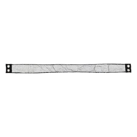 Us Netting Chute Netting, 48 in D, 3 in W, Black, PK50 USN-111S-348-BLK-50