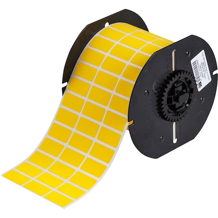 Brady Flame Retardant Polyimide Wire and Cable Labels 0.5 in H x 1 in W Yellow 5000/RL B33-5-472YL