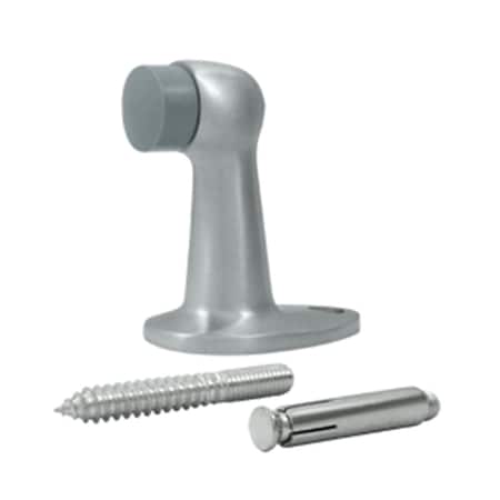 Patioplus 2.87 in. Floor Door Bumper, Satin Chrome - Solid PA864439