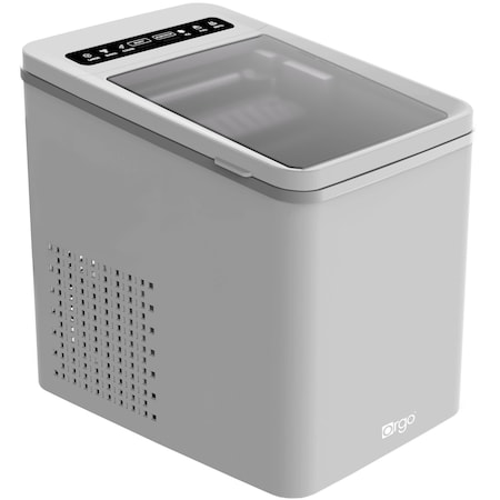 Orgo The Maverick Countertop Ice Maker, Makes 23 lbs. in 24 hours, Bullet Shaped In 2 Sizes, Gray TMT3653