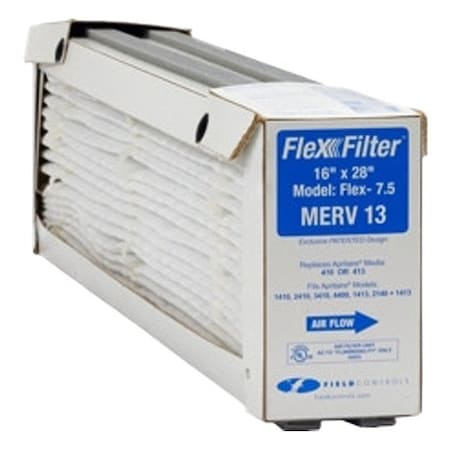 Field Controls Pleated Air Filter, Polyester, Synthetic, MERV 13, 6 PK FLEX-7 M13