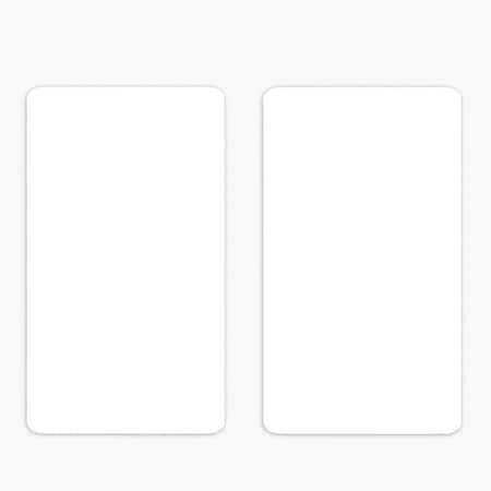 Nashville Wraps White Cookie Backer Cards, 3.75 x 6.5, 25PK GCBWH36