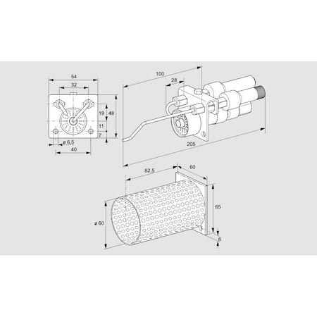 Honeywell Kromschroder Pilot Burner ZAI TN Nat/Propane KS84228020