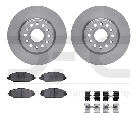 Dynamic Friction Co DFC Brake Rotor- Heavy Duty Brake Pad includes Hardware 6412-40073