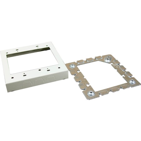 Wiremold Two Gang Extension Adaptor Fitting, Ivory V5751-2