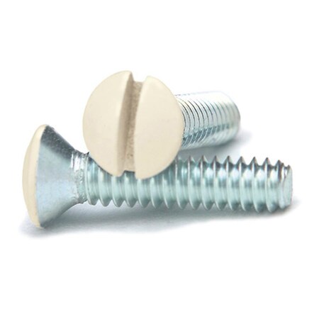 Amertac Wall Plate Screws 0.75 in. Almond, 10PK 3765674