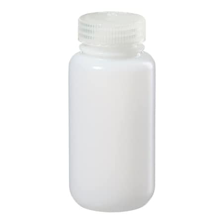 Nalgene Wide Mouth Bottle, HDPE, 131 mm H, PK72 2199-0008