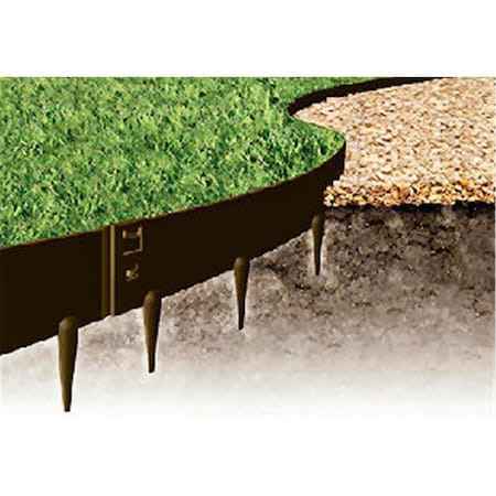 Terasu Garden Supplies 39 x 5 in. Everedge Lawn Edging, Black, 5PK TE2606175