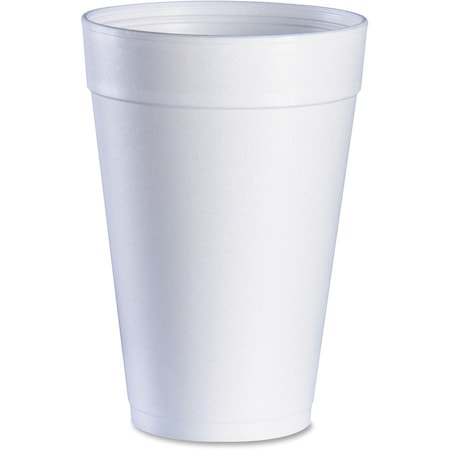 Dart Disposable Hot cup 32 oz. White, Foam, Pk500 32TJ32